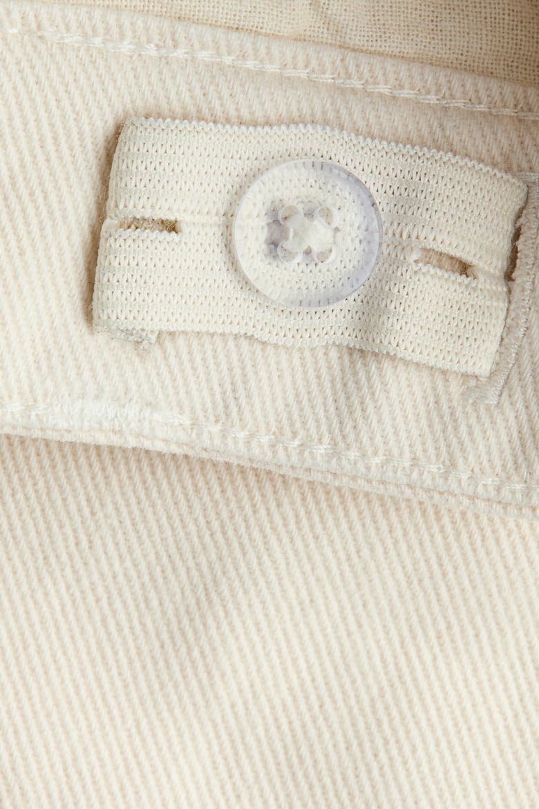 Loose-fit Twill Shorts, Alternate, color, Cream