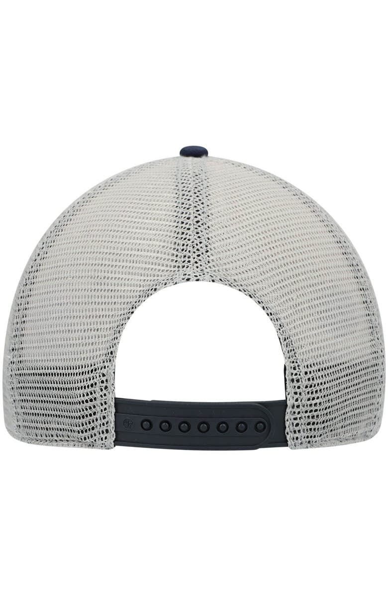 '47 Men's '47 Navy/White Dallas Cowboys Trawler Trucker Clean Up Snapback Hat, Alternate, color, 