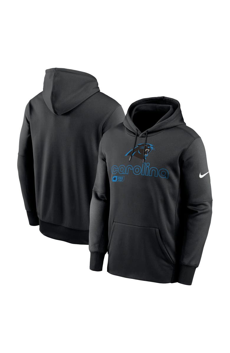 Nike Men's Nike Black Carolina Panthers Performance Pullover Hoodie, Main, color,
