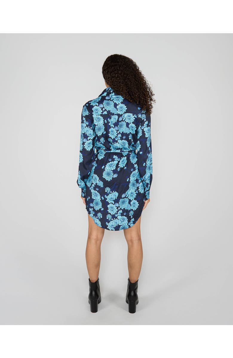 Lords of Harlech Dorethy Stretch Viscose Shirt Dress, Alternate, color, Serious Floral Navy