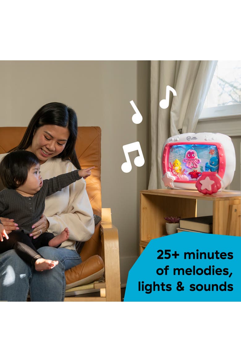 Sea Dreams Soother Musical Crib Toy and Sound Machine, Alternate, color, PINK