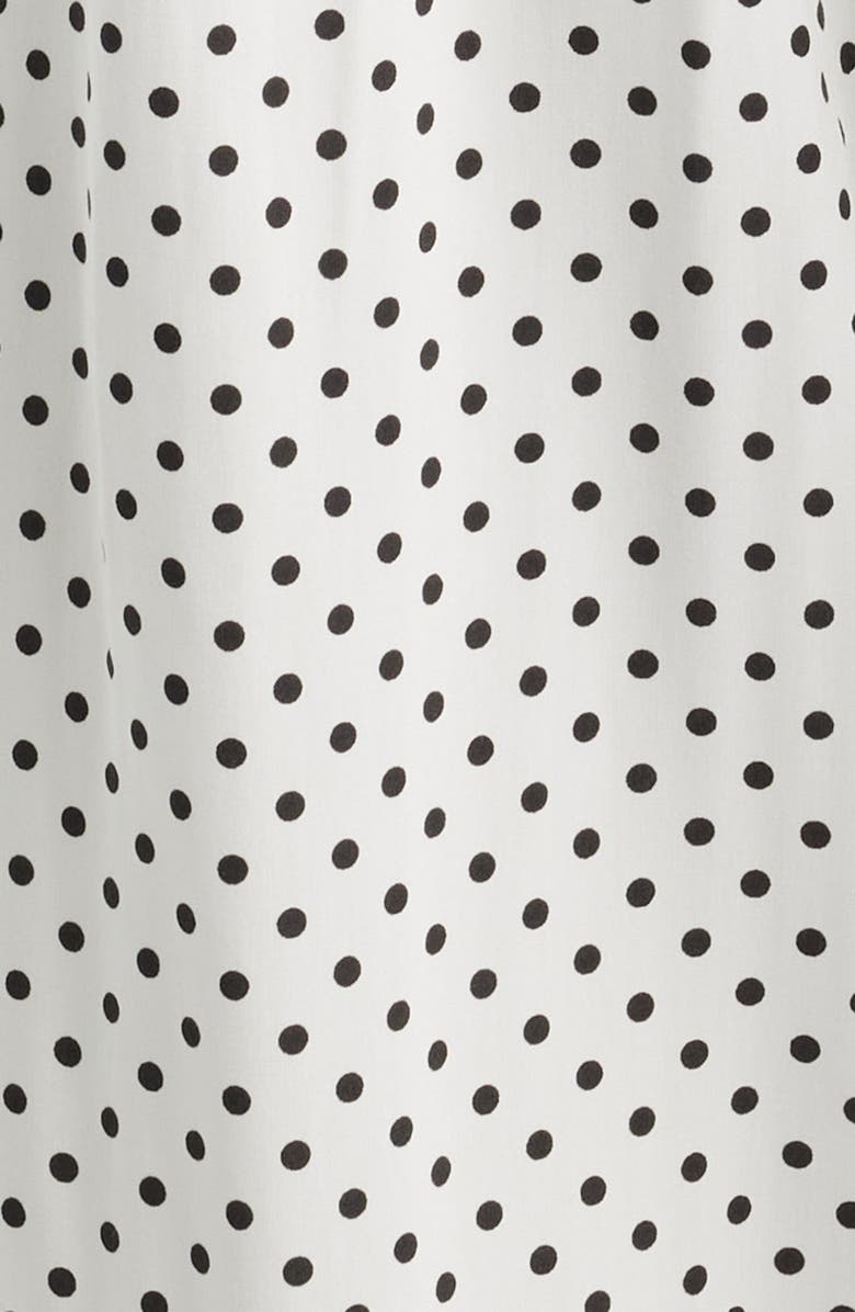 Princess Polly Marguerite Halter Dot Print Maxi Dress, Alternate, color, White Polka