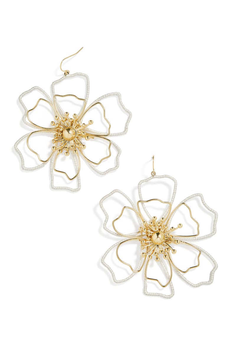 Tierra Drop Earrings, Main, color, WHITE