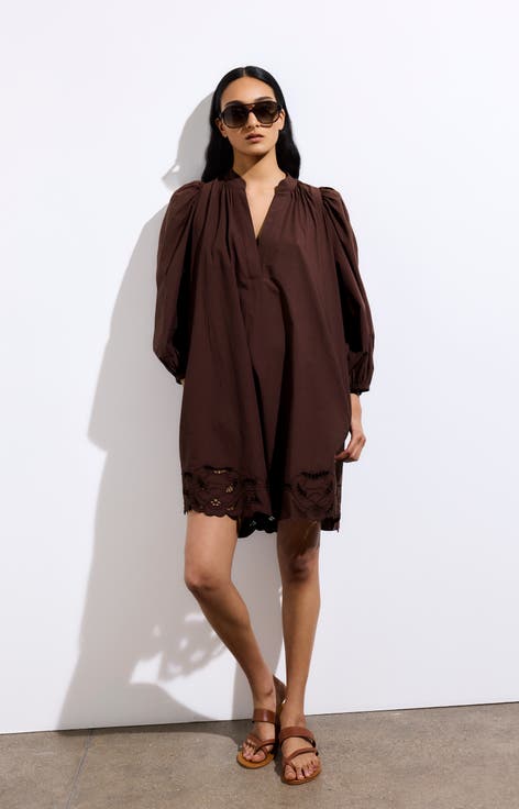 Hamanda Puff Sleeve Tunic Dress