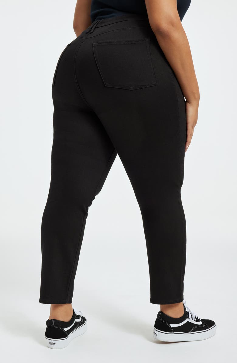 Good American Good Classic Crossover High Waist Jeans, Alternate, color,