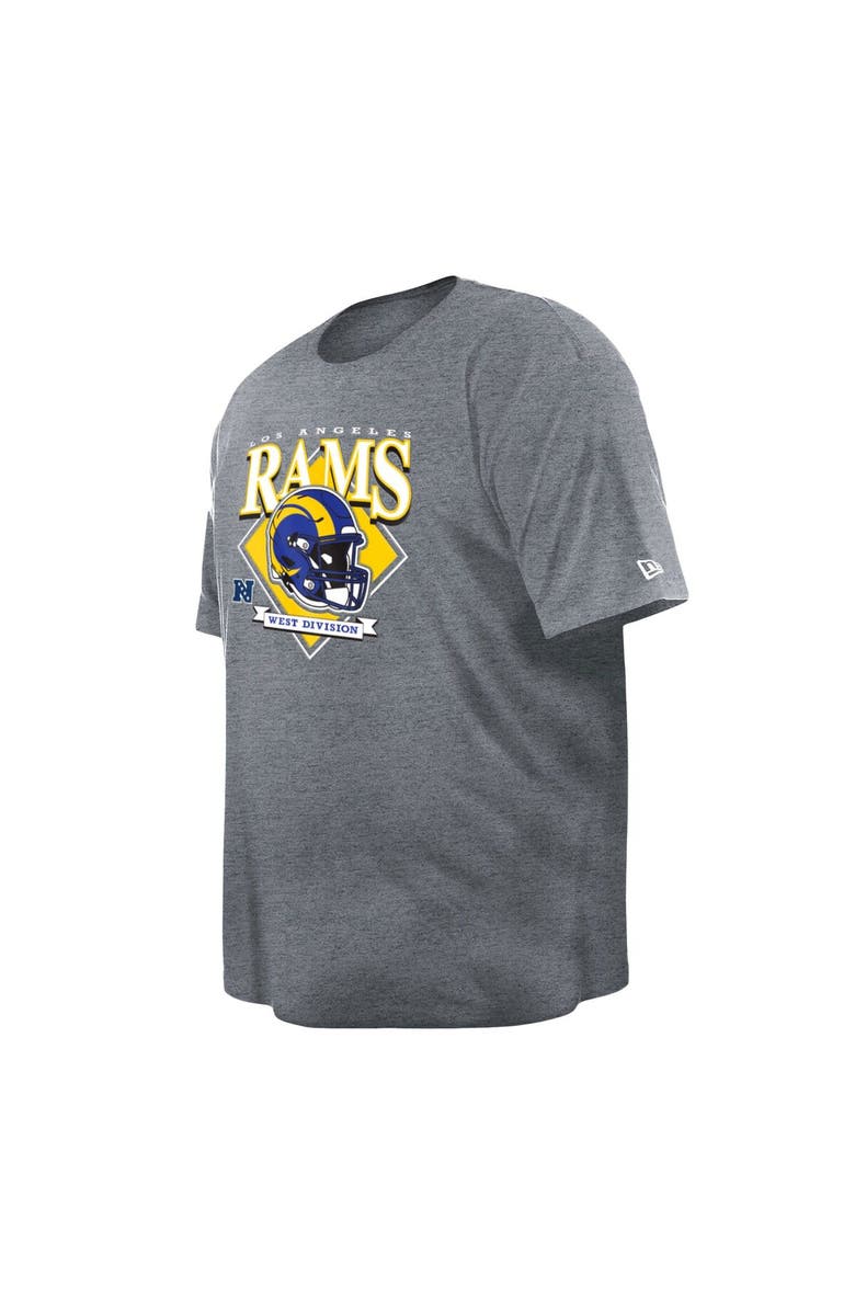 New Era Men's New Era  Gray Los Angeles Rams Big & Tall Helmet T-Shirt, Alternate, color, 