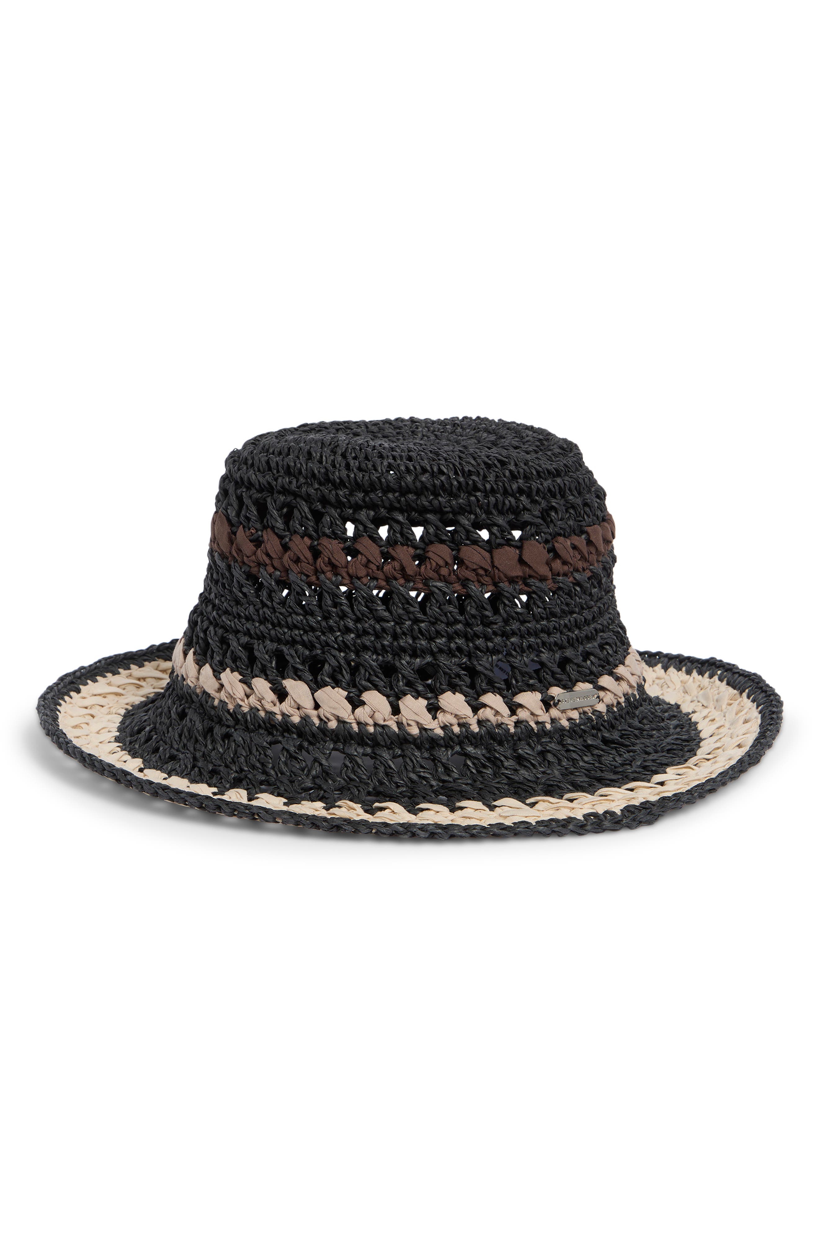 Steve Madden Carly Striped Crochet Bucket Hat