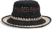Steve Madden Carly Striped Crochet Bucket Hat