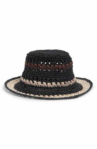 Steve Madden Carly Striped Crochet Bucket Hat