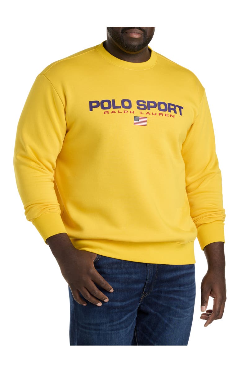 Polo Ralph Lauren Polo Sport Fleece Sweatshirt, Main, color, Slicker Yellow/Purpl
