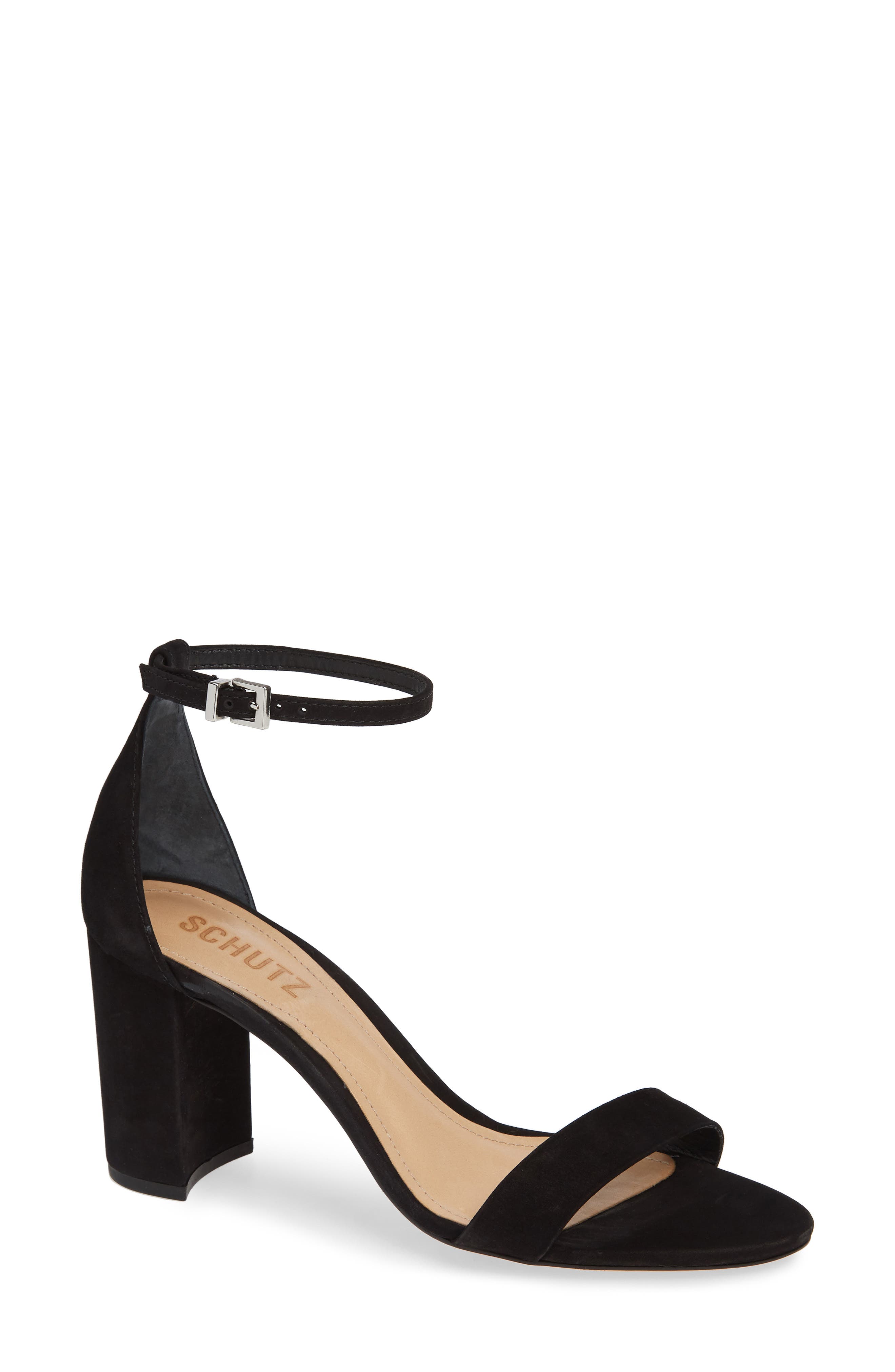 Schutz Anna Lee Ankle Strap Sandal, Main, color, 