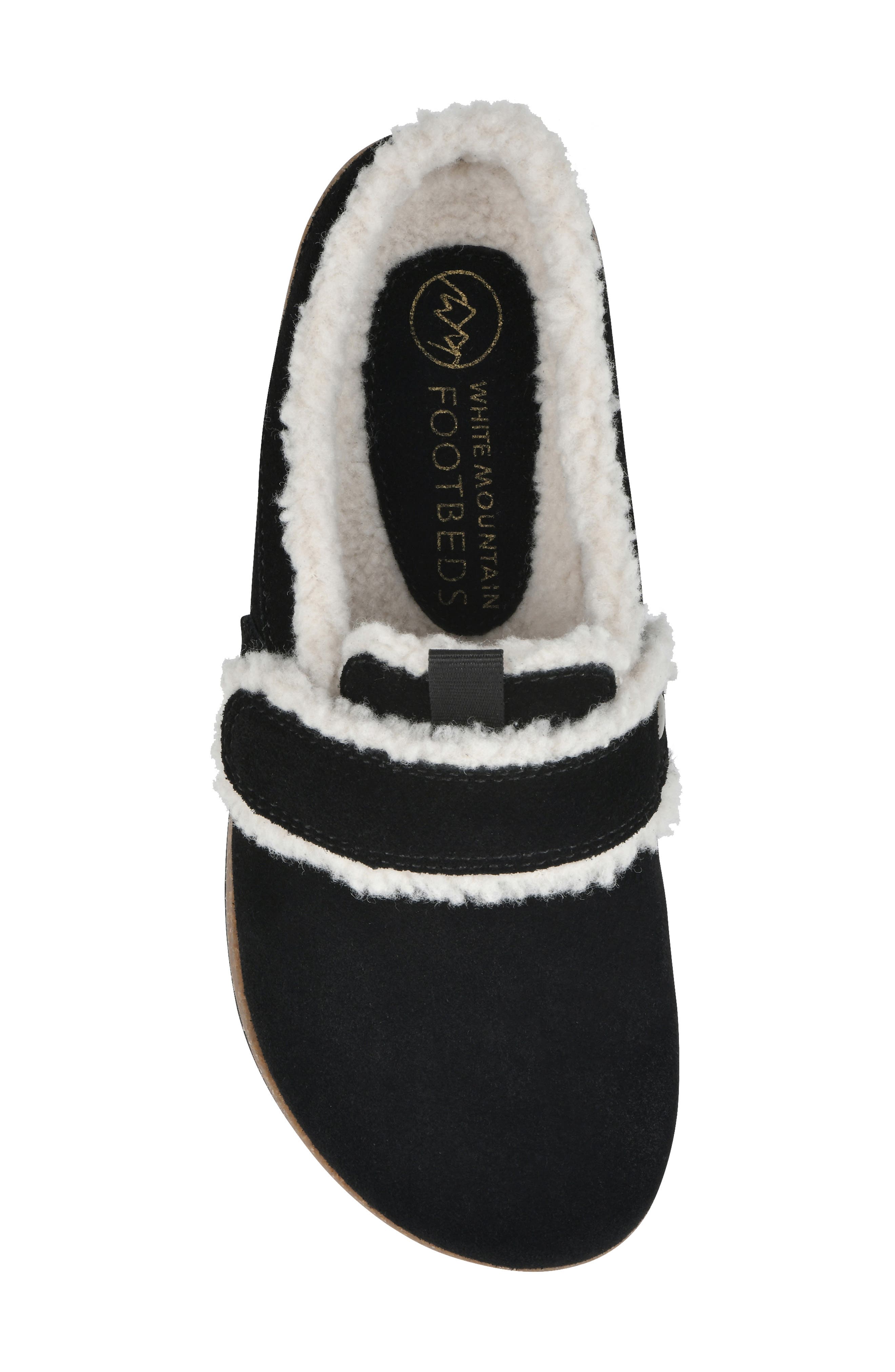 White Mountain Footwear Baylen Faux Shearling Trim Clog, Alternate, color, 