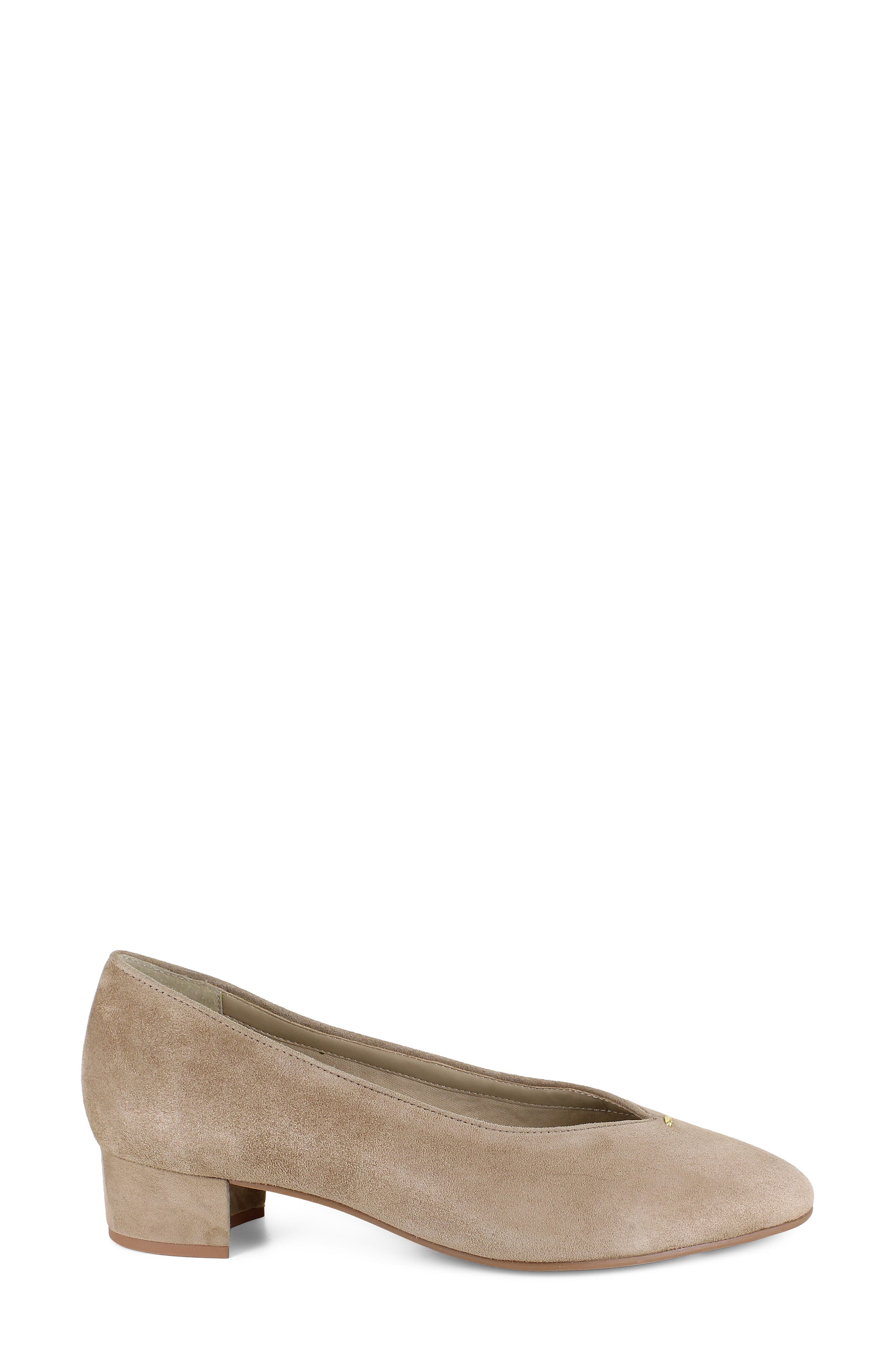 Munro Hannah Block Heel Pump, Alternate, color, Tan Suede