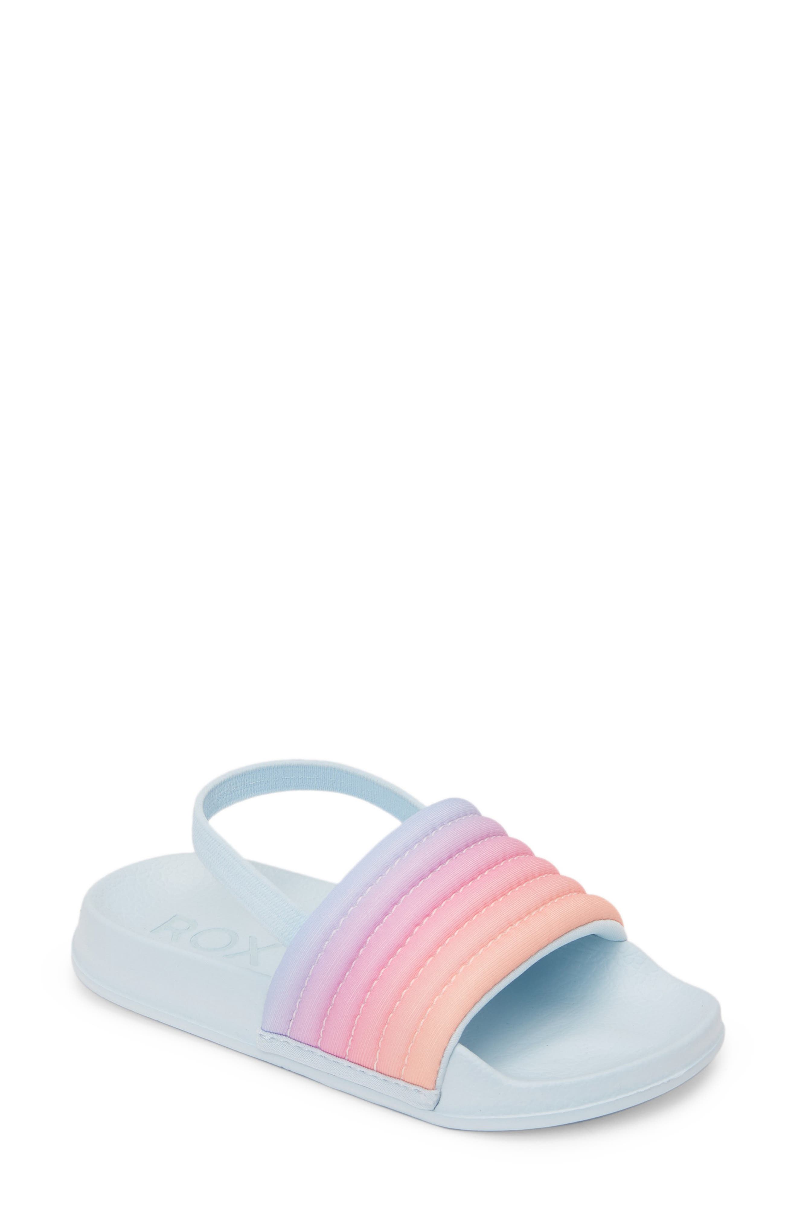 Roxy Slippy Ribbed Slingback Sandal, Main, color, 