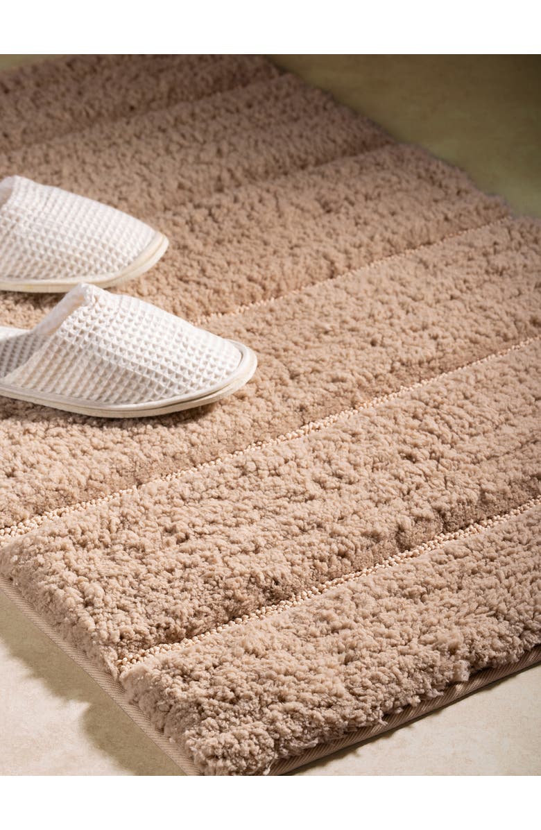 GAURI KOHLI Riga Bath Mat 24"X36", Alternate, color, Taupe