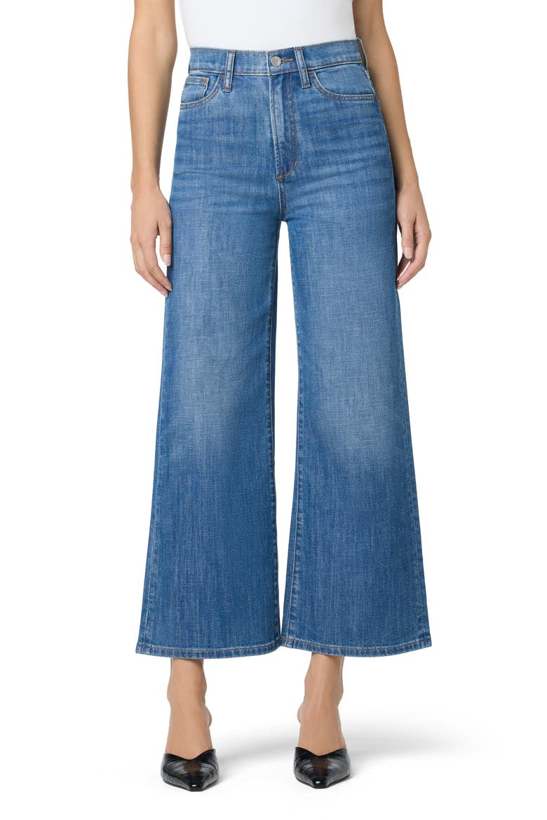 High Waist Ankle Wide Leg Jeans, Main, color, SALERNITANO