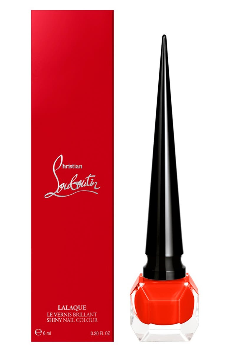 Christian Louboutin Lalaque Le Vernis Brillant, Alternate, color, Oranja Coccinella 506