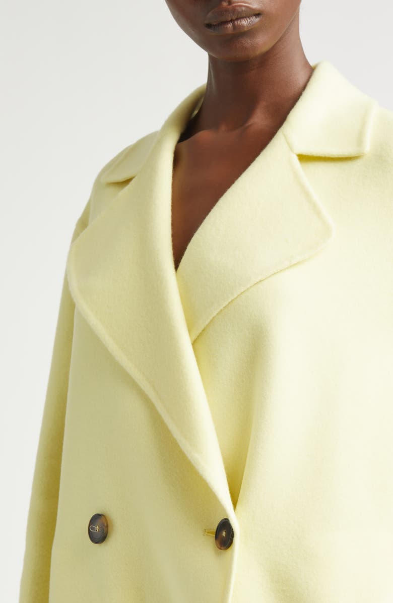 Stella McCartney Iconic Wool Coat, Alternate, color, Sherbet Yellow