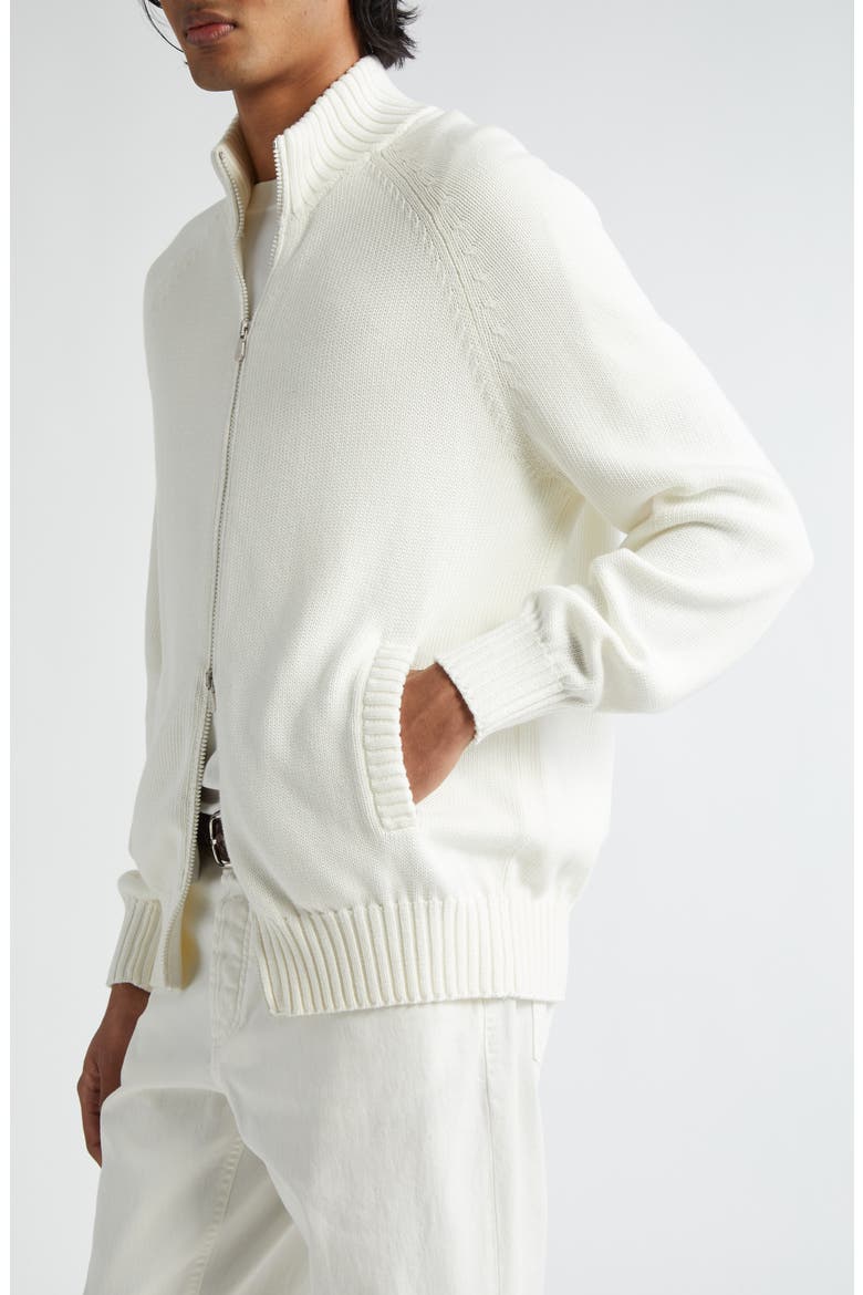 Cotton Zip Cardigan, Alternate, color, PANAMA
