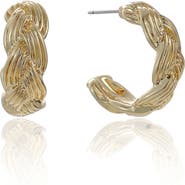 Ettika Braided Hoop Earrings