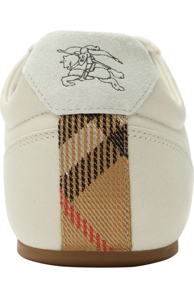 Burberry Equestrian Knight Design Runner Sneaker, Alternate, color, Dove Beige
