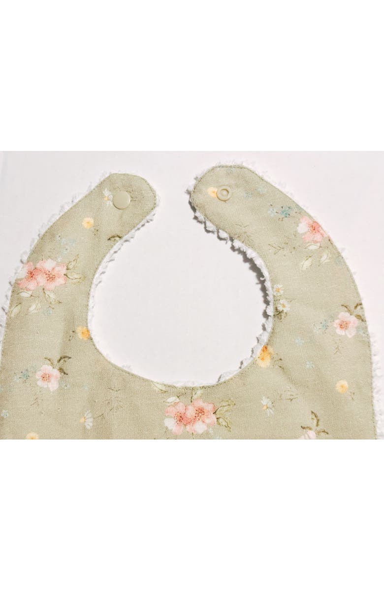 Piper&Cloth Layette Linen Bib, Alternate, color, Hedgerow Floral