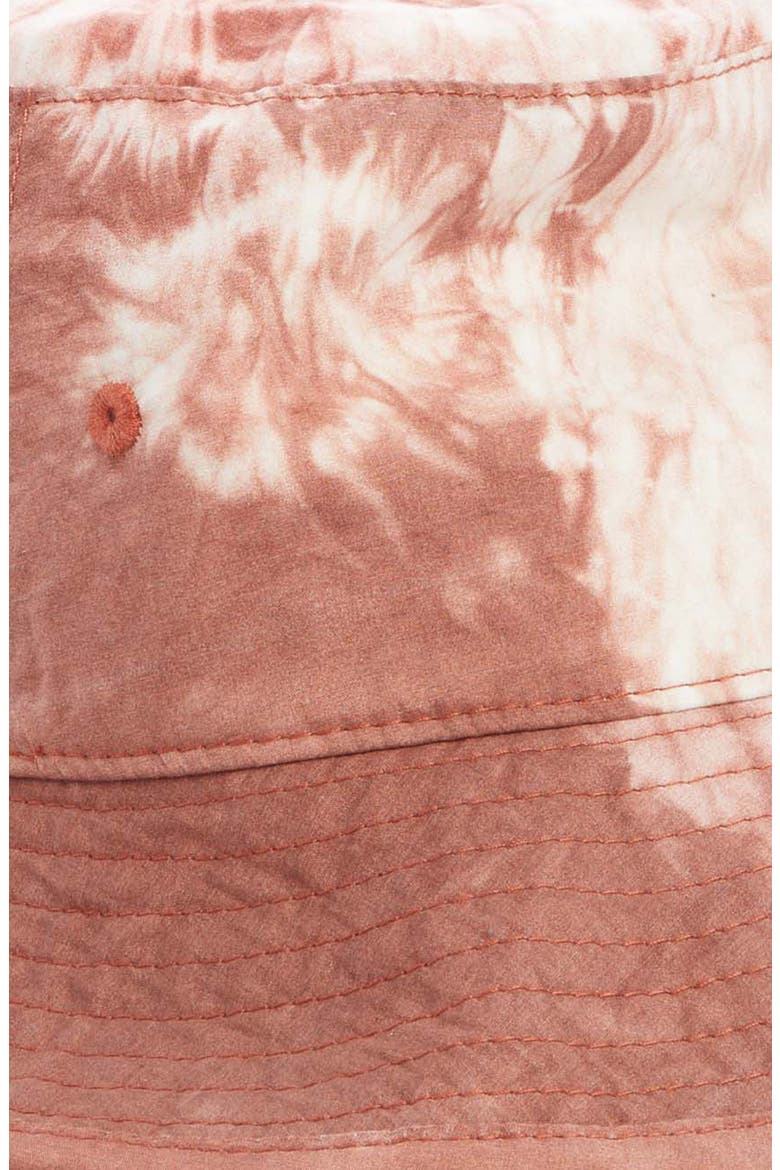 Brimmo Tie Dye Cotton Poplin Bucket Hat, Alternate, color, OLD PINK
