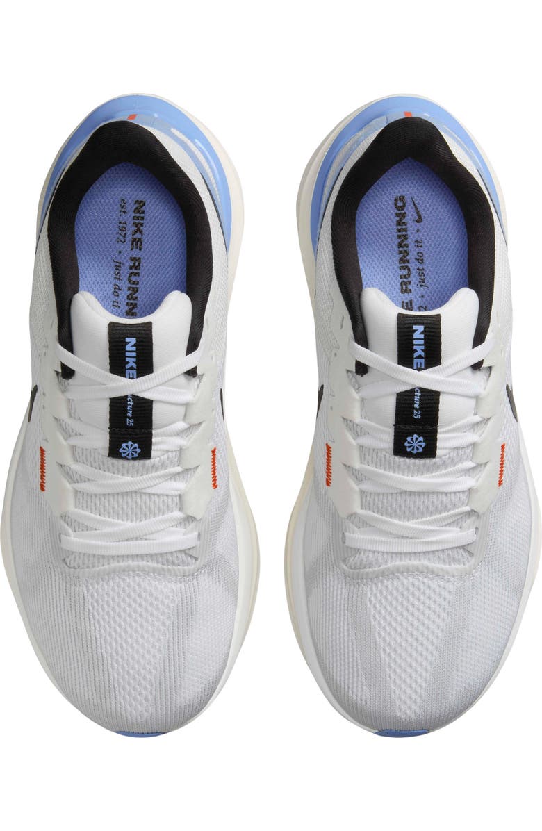 Nike Air Zoom Structure 25 Road Running Shoe, Alternate, color, White/ Royal/ Platinum/ Black