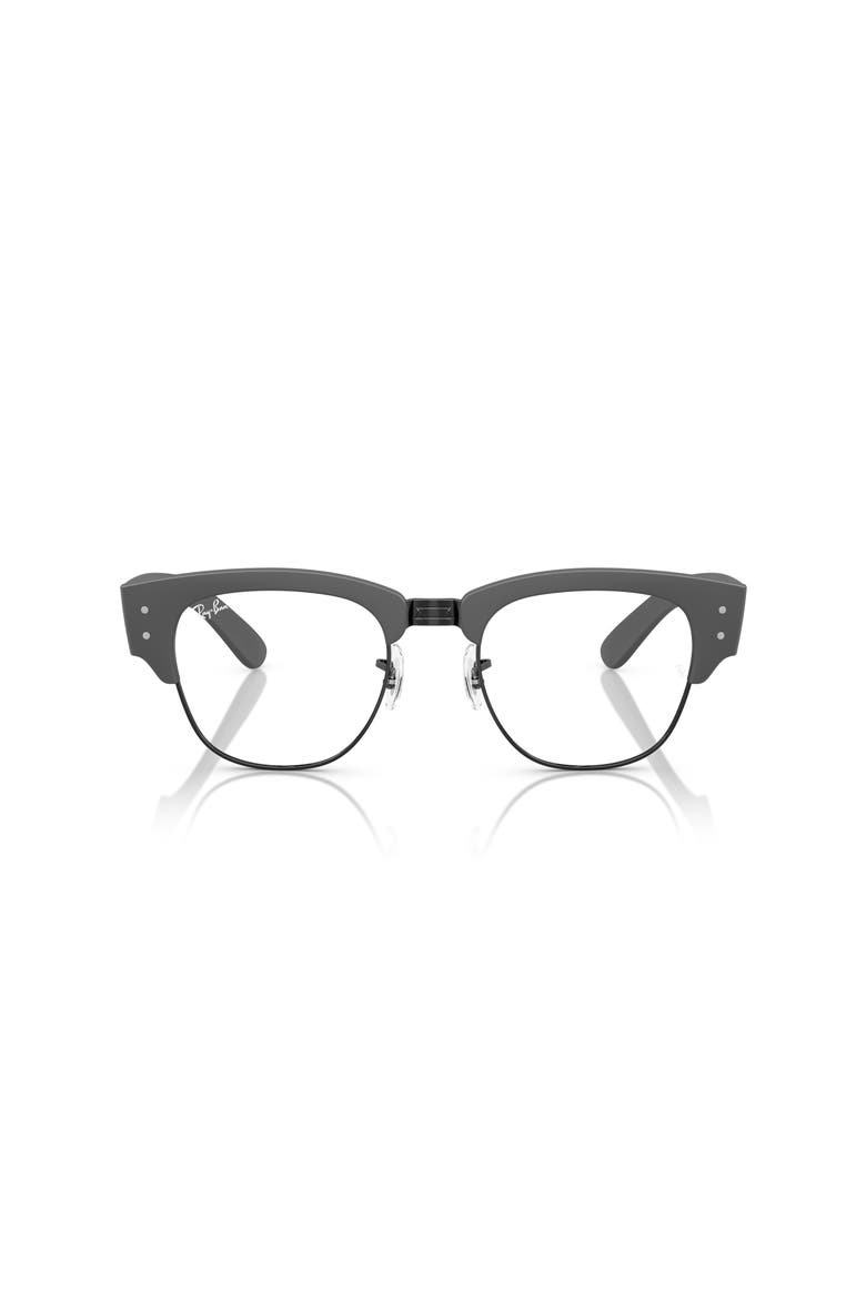 52mm Square Optical Glasses, Alternate, color, BLACK GREY