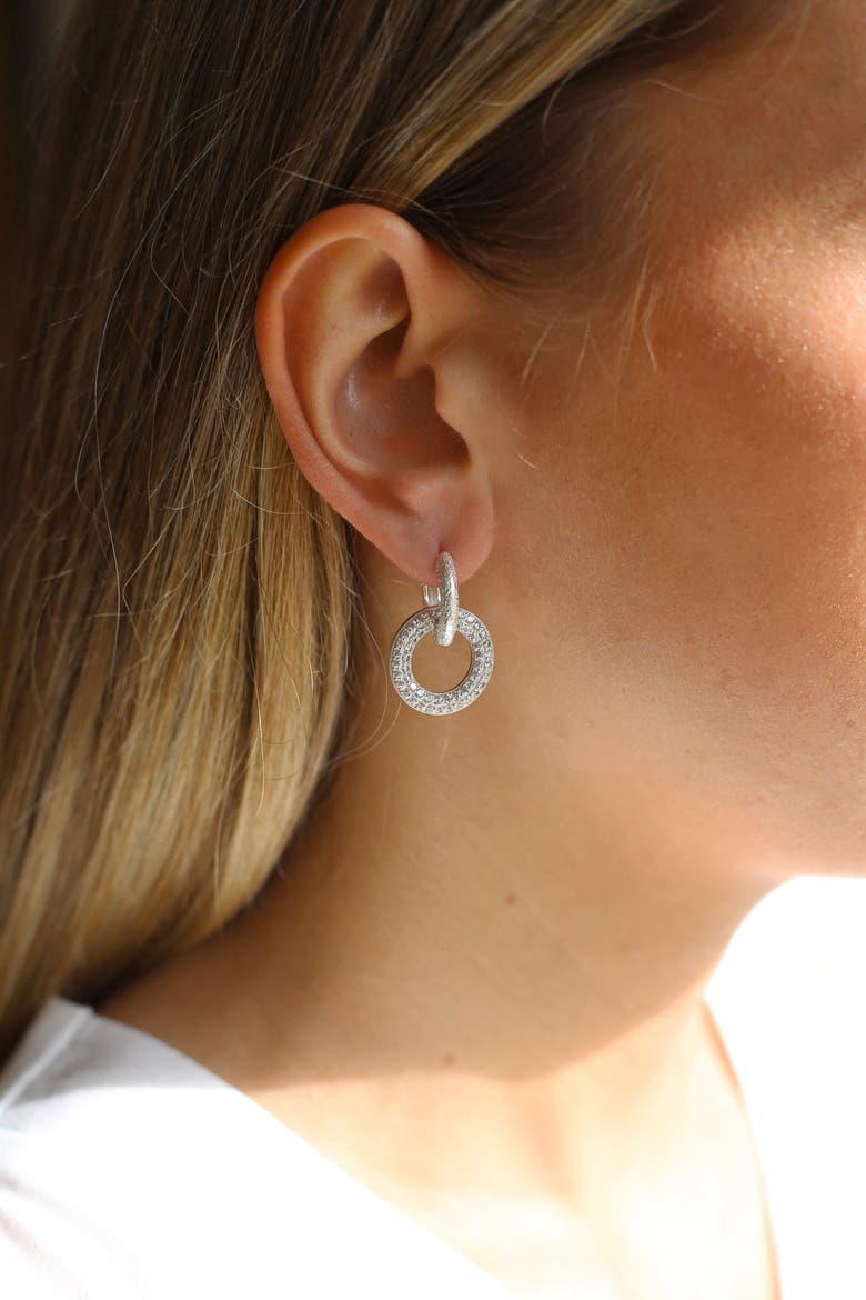 Charm Earrings, Alternate, color, Silver