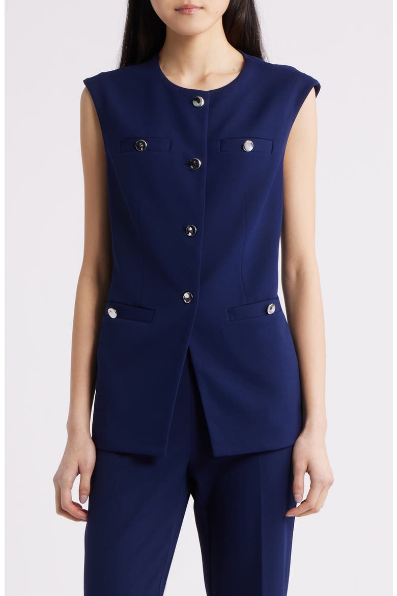 Button-Up Four-Pocket Vest, Main, color, DISTANT MOUNTAIN