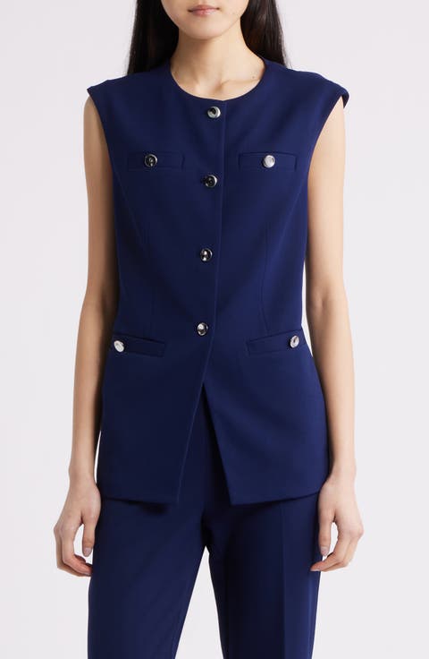 Button-Up Four-Pocket Vest