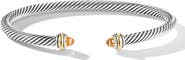 David Yurman Cable Classic Bracelet with 18K Gold & Semiprecious Stones, 4mm