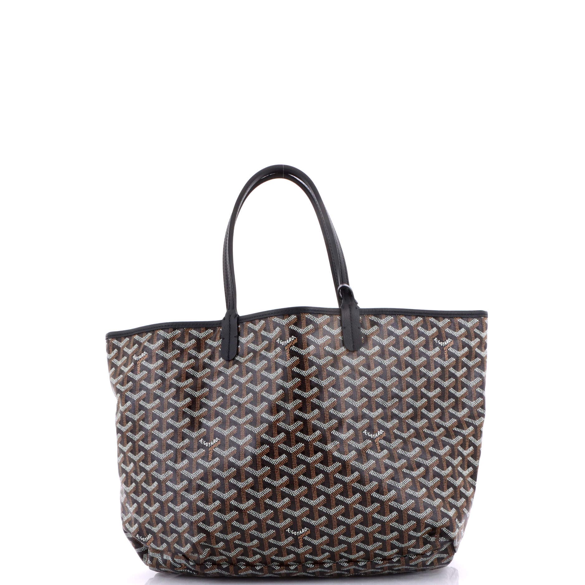 Pre-Owned Goyard Saint Louis Tote Coated Canvas PM, Alternate, color, Black