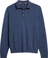 BOSS Lancione Wool Polo Sweater