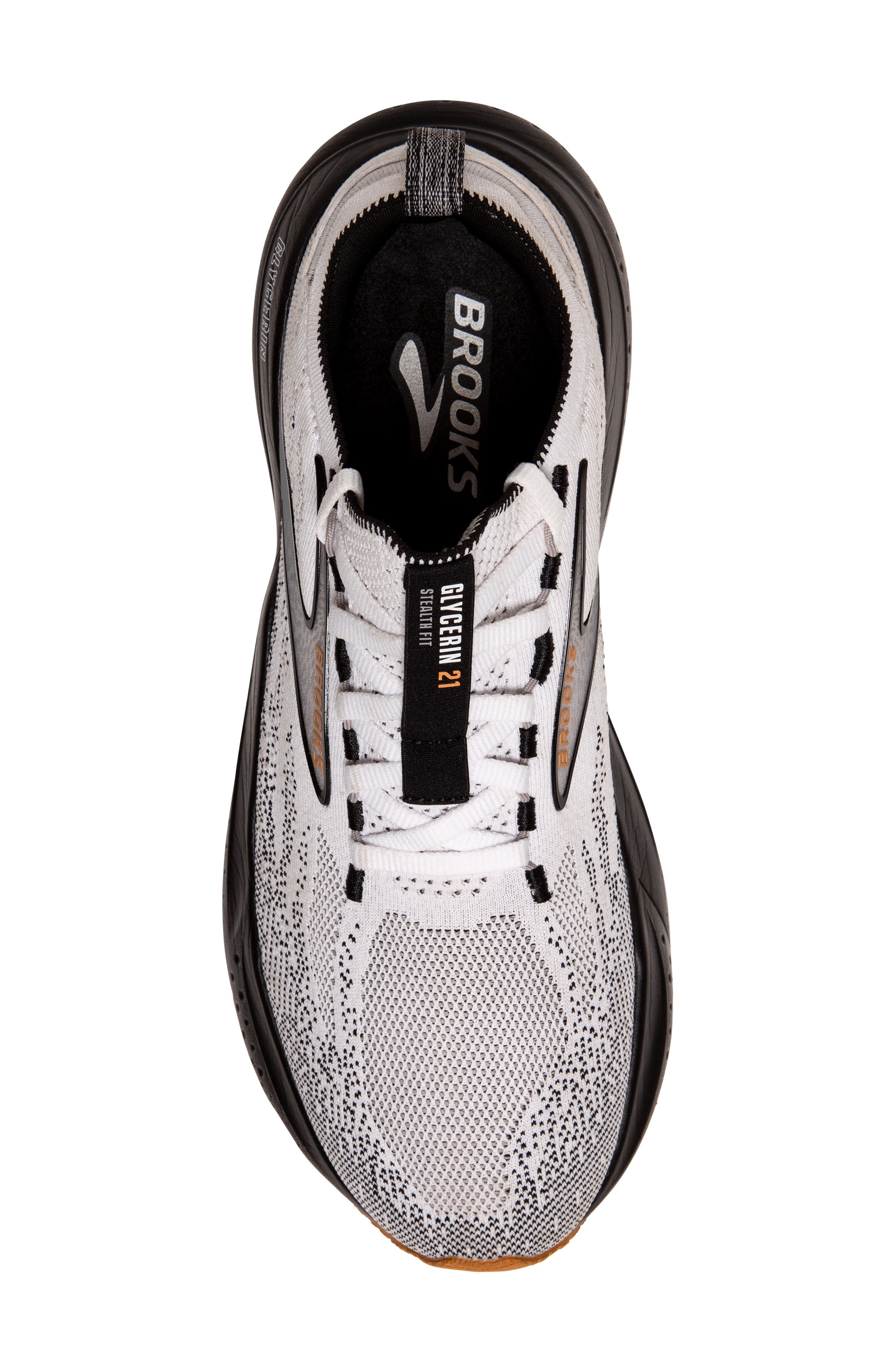 Brooks Glycerin StealthFit 21 Running Shoe, Alternate, color, White/ Grey/ Black