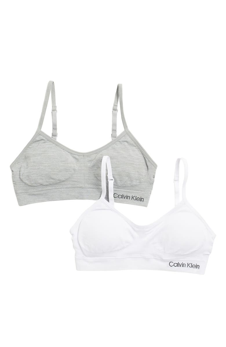 Calvin Klein Seamless Soft Crop Bras - Pack of 2, Main, color,