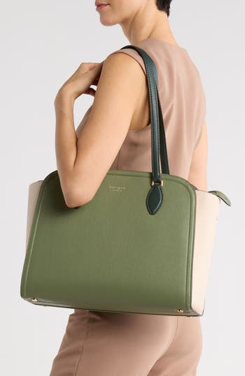 taylor colorblocked leather tote bag