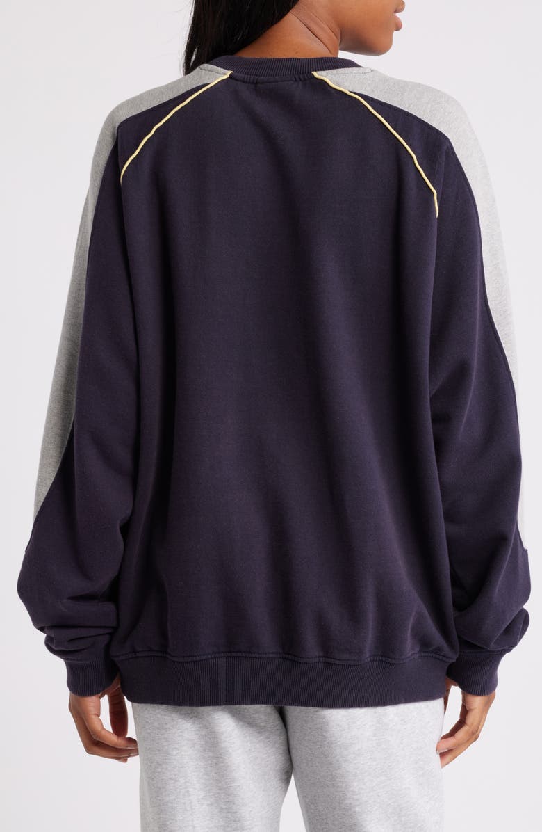 Iets Frans Colorblock Cotton Graphic Sweatshirt, Alternate, color,