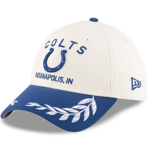 Men's New Era  Cream/Royal Indianapolis Colts 2025 NFL Draft 39THIRTY Flex Hat