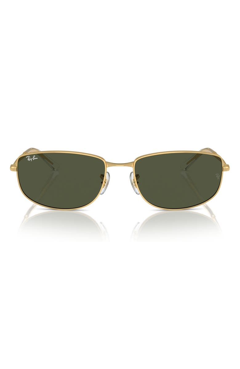 Ray-Ban 56mm Irregular Sunglasses, Main, color, Gold Flash