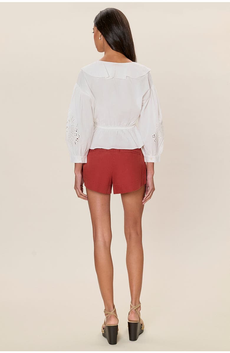 Rebecca Taylor Lorelai Embroidered Blouse, Alternate, color, Ivory