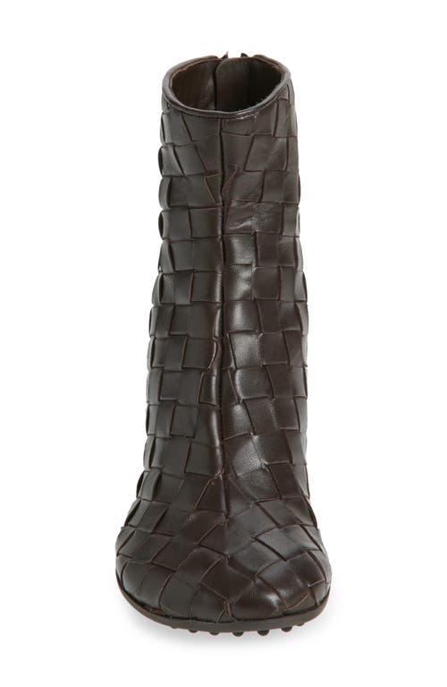 Bottega Veneta Atomic Intrecciato Bootie In Pink