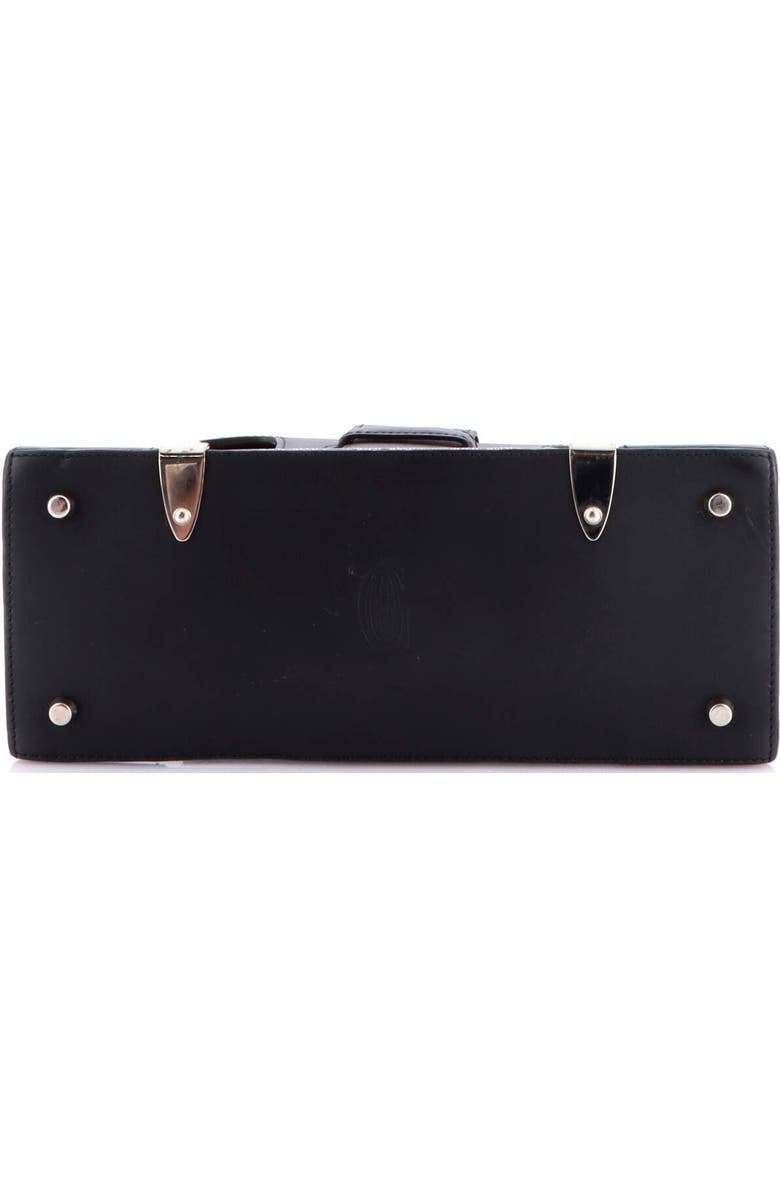 Pre-Owned Goyard Saigon Top Handle Bag Coated Canvas with Leather PM, Alternate, color, Black