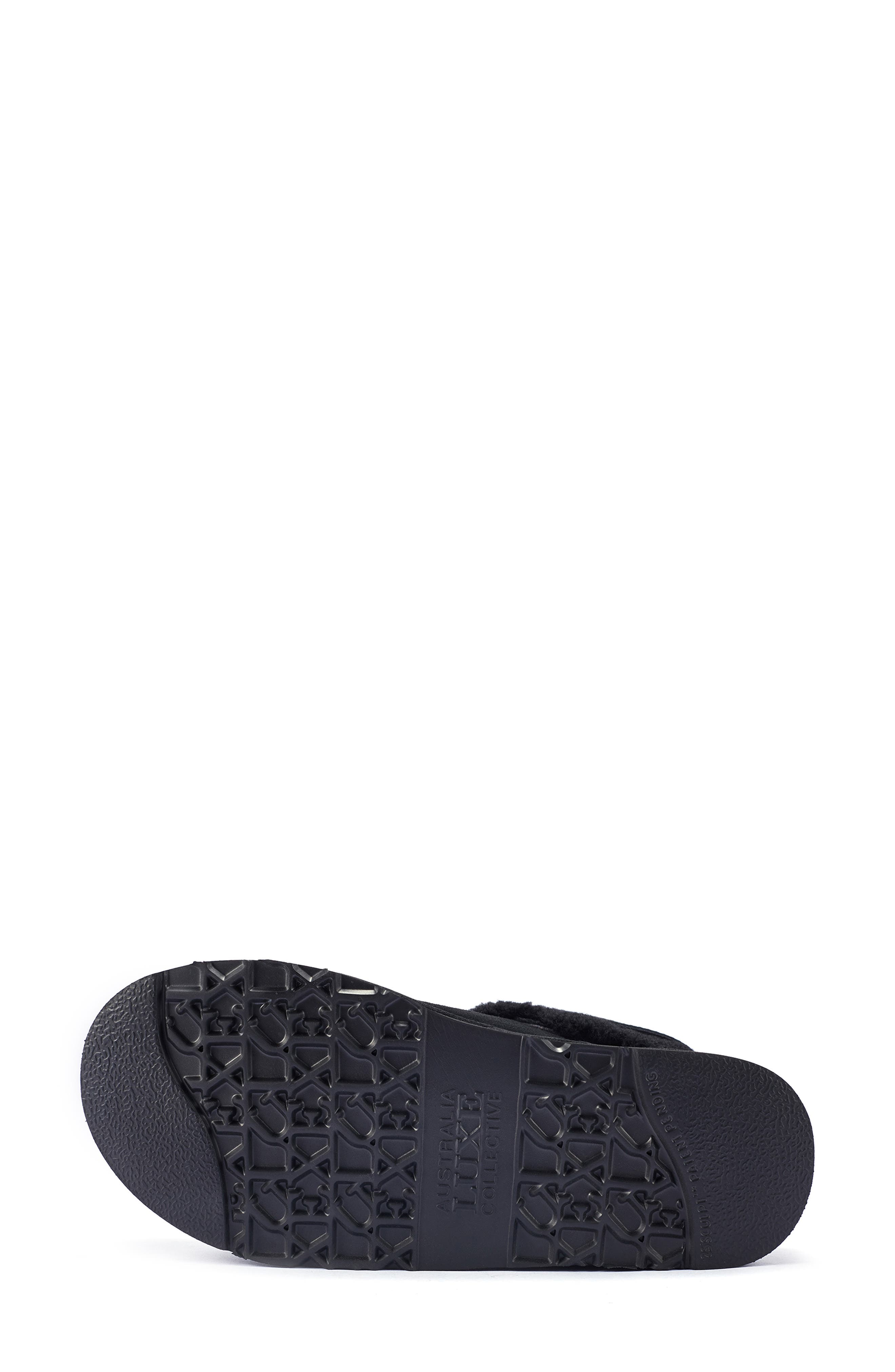 Australia Luxe Collective Eden Genuine Shearling Platform Bootie, Alternate, color, Black