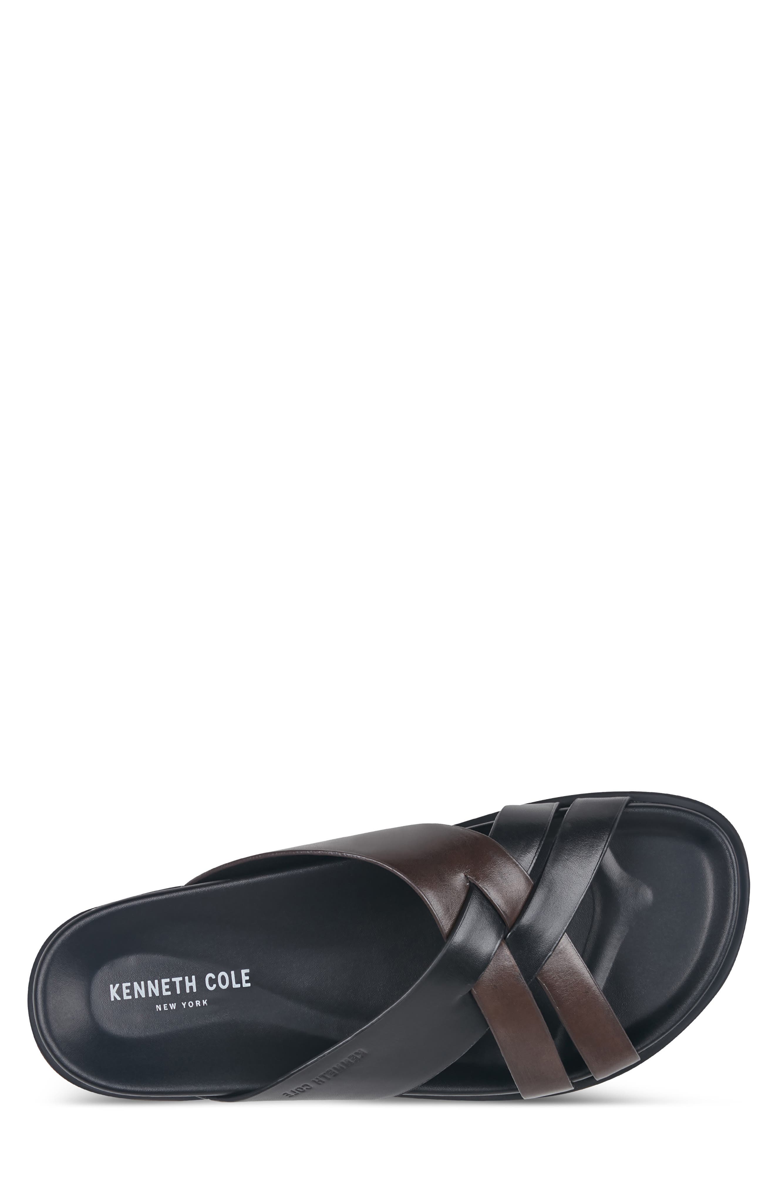 Kenneth Cole New York Wooper Slide Sandal, Alternate, color, Black/ Ganache