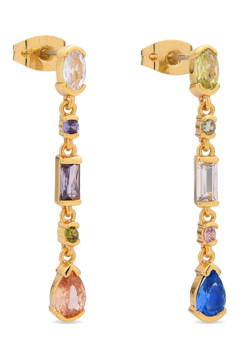 Romy Mix and Match Linear Drop Earrings, Main, color, GOLD