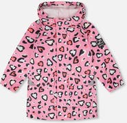 Deux par Deux Polyurethane Heart Rain Jacket