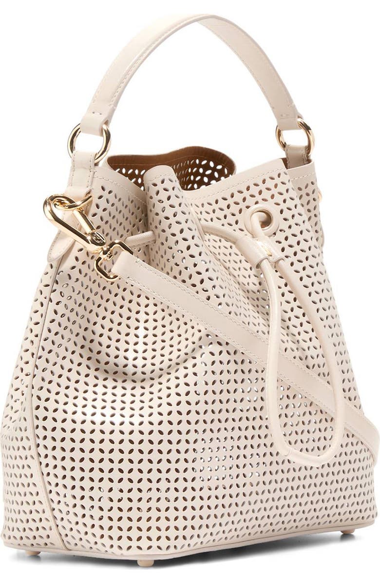 Cole Haan Lidia Perforated Leather Bucket Bag, Alternate, color,