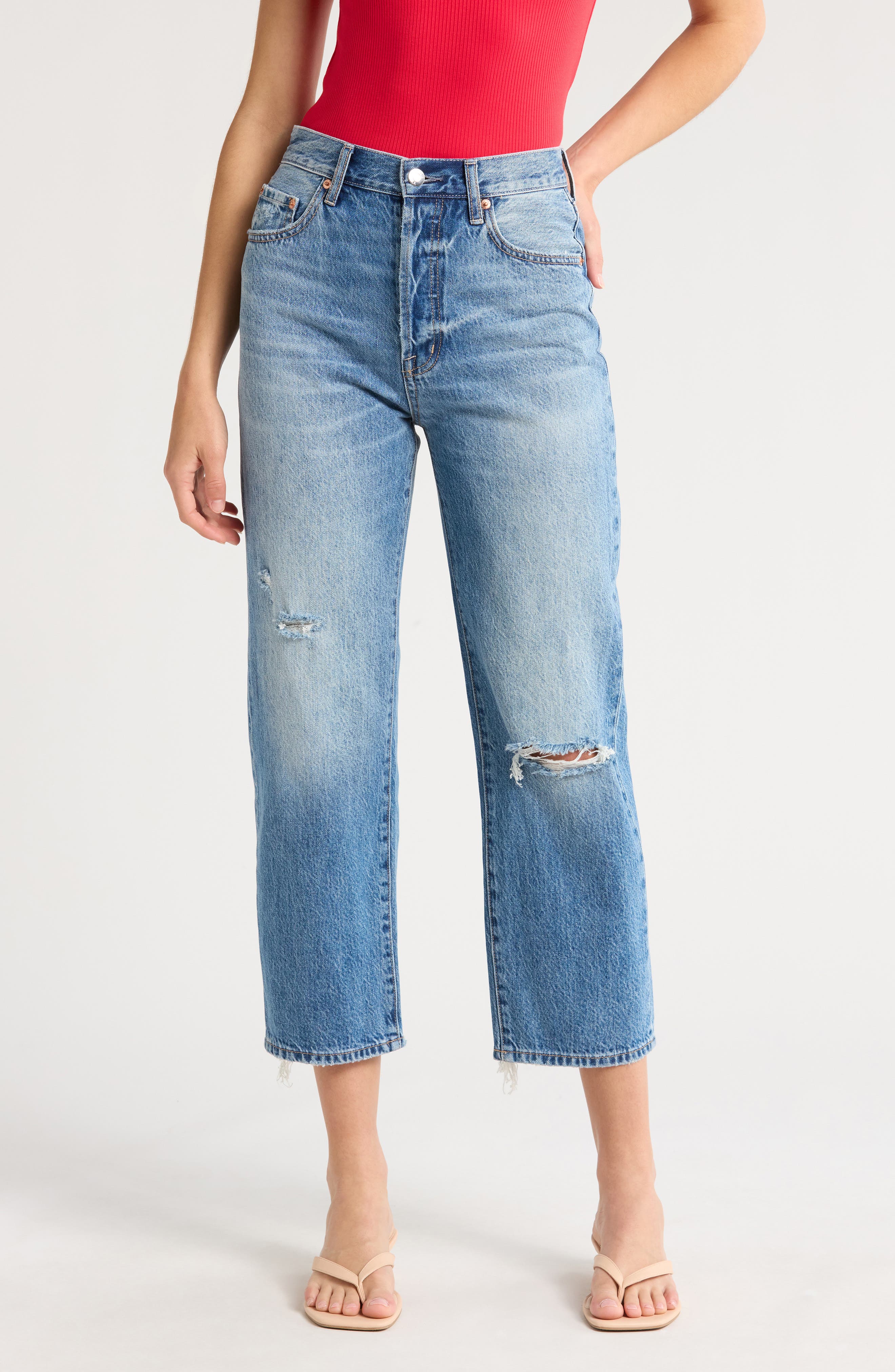 Pistola Cassie High Waist Crop Jeans